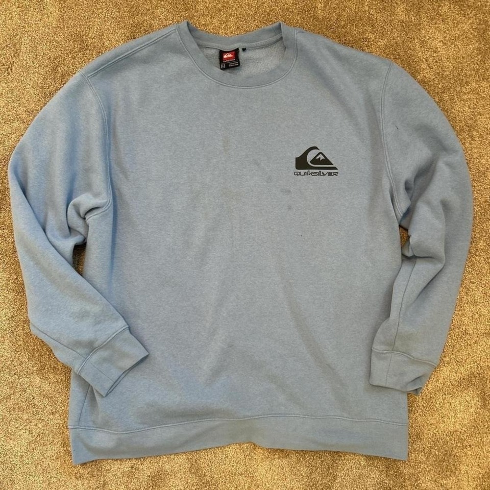 Vintage Quiksilver Blue Crewneck Sweatshirt Men's XL Y2K